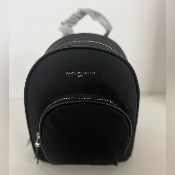 Karl Lagerfeld Bags Nwt Karl Lagerfeld Paris Blacksilver Backpack Poshmark
